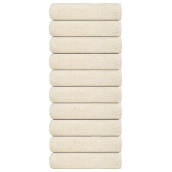 Handdoeken FROGN 10 st 50x100 cm 360 g/m&amp;sup2; cr&amp;egrave;me 1