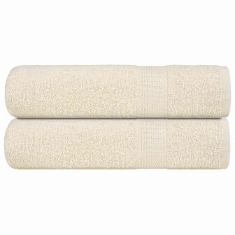 Douchehanddoeken FROGN 2 st 70x140 cm 360 g/m&amp;sup2; cr&amp;egrave;me 1