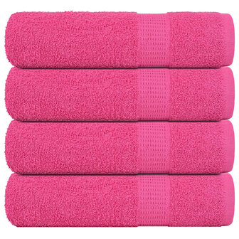 Douchehanddoeken FROGN 4 st 70x140 cm 360 g/m&amp;sup2; roze 1