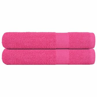 Handdoeken FROGN 2 st 100x200 cm 360 g/m&amp;sup2; roze 1