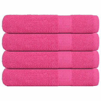 Handdoeken FROGN 4 st 100x200 cm 360 g/m&amp;sup2; roze 1