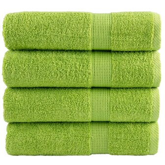 Badhanddoeken SOLUND 4 st 600 g/m&amp;sup2; 70x140 cm appelgroen 1