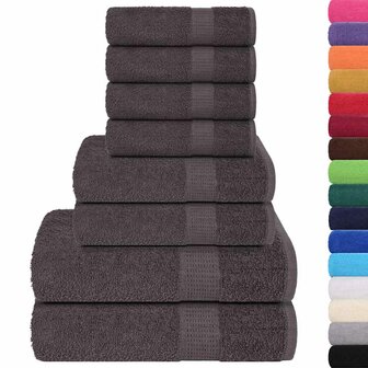 8-delige Handdoekenset FROGN 360 g/m&amp;sup2; antraciet 2