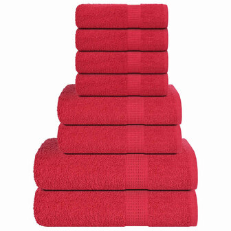 8-delige Handdoekenset FROGN 360 g/m&amp;sup2; rood 1