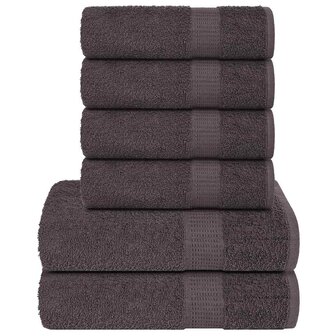 6-delige Handdoekenset FROGN 360 g/m&amp;sup2; antraciet 1