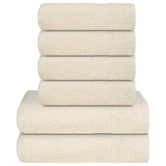 6-delige Handdoekenset FROGN 360 g/m&amp;sup2; cr&amp;egrave;me 1
