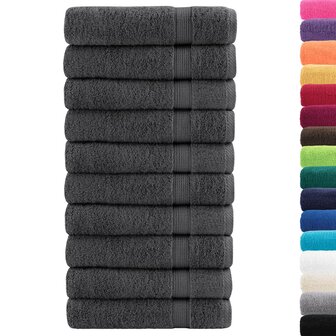 Handdoeken SOLUND 10 st 600 g/m&amp;sup2; 50x100 cm antracietkleur 2