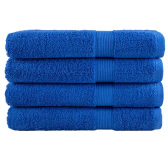 Handdoeken SOLUND 4 st 600 g/m&amp;sup2; 100x200 cm blauw 1