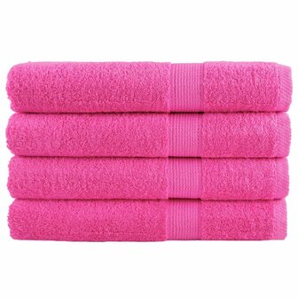 Handdoeken SOLUND 4 st 600 g/m&amp;sup2; 100x200 cm roze 1