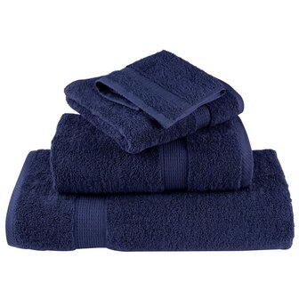 8-delige Handdoekenset SOLUND 600 g/m&amp;sup2; marineblauw 4