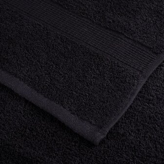 12-delige Handdoekenset SOLUND 600 g/m&amp;sup2; zwart 5