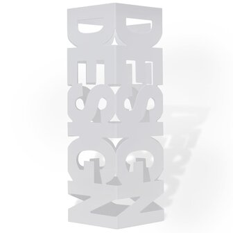 Paraplustandaard wit vierkant staal 48,5 cm 2