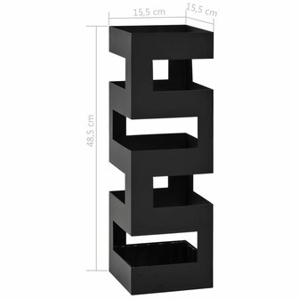 Paraplustandaard staal zwart  5