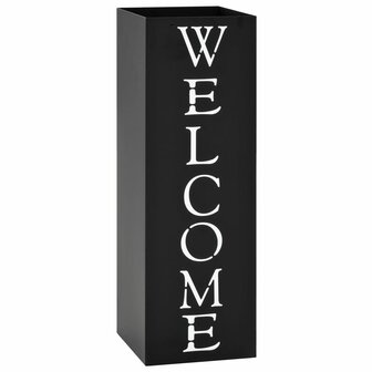 Paraplustandaard Welcome staal zwart  1