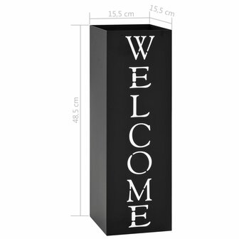 Paraplustandaard Welcome staal zwart  6