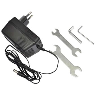 Step elektrisch met zitje 120 W rood 6