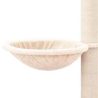Kattenmeubel met sisal krabpalen 94,5 cm cr&amp;egrave;mekleurig 6