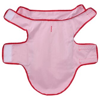 Hondenregenjas met reflecterende strips polyester rood XS 5