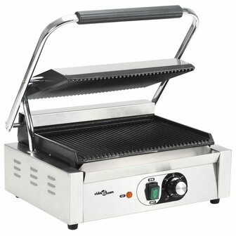 Panini grill gegroefd 2200 W 43x30,5x20 cm 3