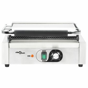Panini grill gegroefd 2200 W 43x30,5x20 cm 7