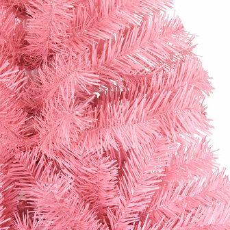 Kunstkerstboom met standaard 150 cm PVC roze 4