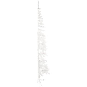 Kunstkerstboom half met standaard smal 240 cm wit 4