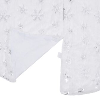 Luxe Kerstboomrok Wit 150 cm Imitatiebont 3