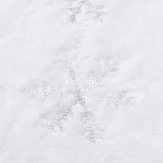 Luxe Kerstboomrok Wit 150 cm Imitatiebont 5