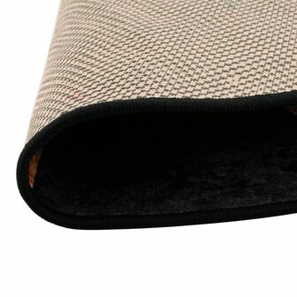 Vloerkleed wasbaar &amp;Oslash; 120 cm zwart en goudkleurig 3
