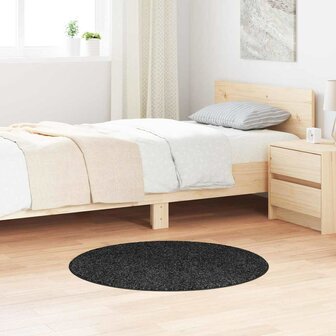 Antislip Shaggy Tapijt Donkergrijs 90 x 90 cm PP 1