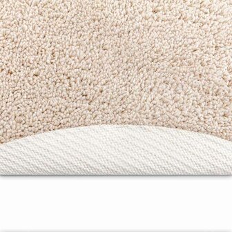 Antislip Shaggy Tapijt Cr&amp;egrave;me 90 x 90 cm PP 4
