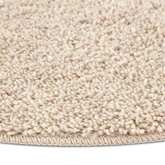 Antislip Shaggy Tapijt Cr&amp;egrave;me 90 x 90 cm PP 6
