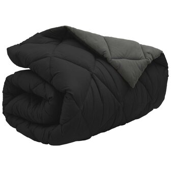 Winter Dekbed Zwart en Anthraciet 135 x 220 cm Microfiber 5