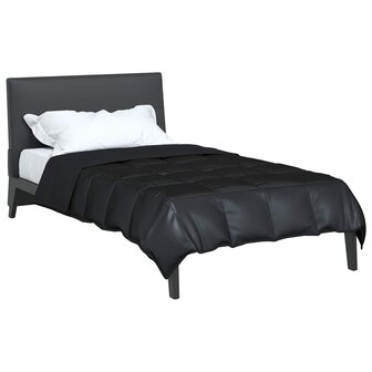 Zomer Dekbed Zwart 135 x 200 cm Satijn en Microfiber 3