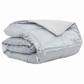 Zomer Dekbed Zilver 155 x 220 cm Satijn en Microfiber 2