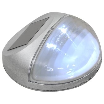 LED-wandlampen solar rond zilver 12 st 5