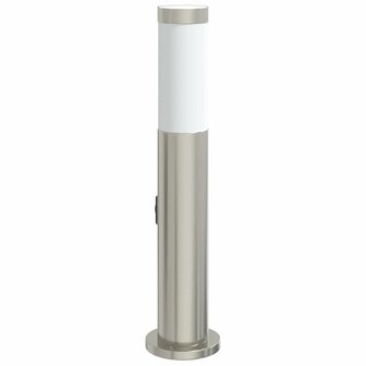 Bolderarmatuur met stopcontact 50 cm RVS IP44 5