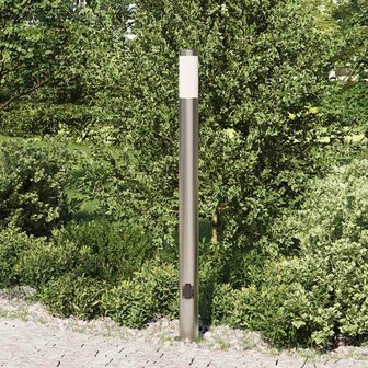 Bolderarmatuur met stopcontact 110 cm RVS IP44 3
