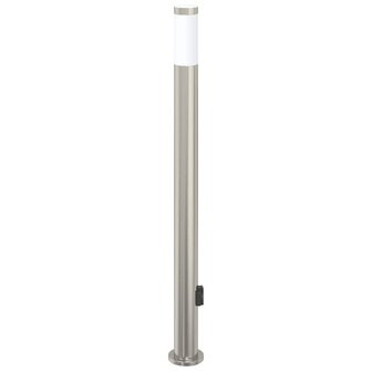 Bolderarmatuur met stopcontact 110 cm RVS IP44 4