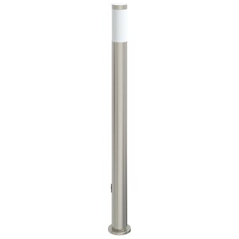 Bolderarmatuur met stopcontact 110 cm RVS IP44 5