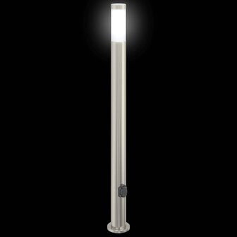 Bolderarmatuur met stopcontact 110 cm RVS IP44 6
