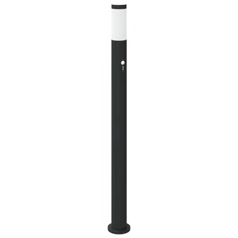 Bolderverlichting met sensor 110 cm roestvrij staal IP44 2