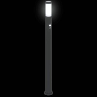 Bolderverlichting met sensor 110 cm roestvrij staal IP44 6