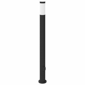 Bolderarmatuur met stopcontact 110 cm RVS IP44 2