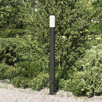 Bolderarmatuur met stopcontact 110 cm RVS IP44 3