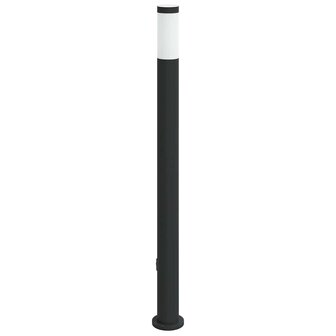 Bolderarmatuur met stopcontact 110 cm RVS IP44 5