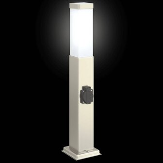 Bolderverlichting met stopcontact 3 stuks 50 cm RVS IP44 5