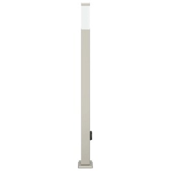 Bolderarmatuur met stopcontact 110 cm RVS IP44 4