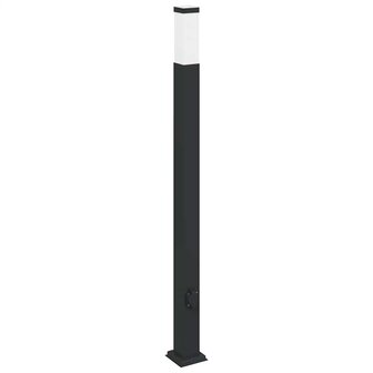 Bolderarmatuur met stopcontact 110 cm Zwart IP44 2