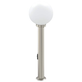 Bolderarmatuur met stopcontact 80 cm RVS IP44 5